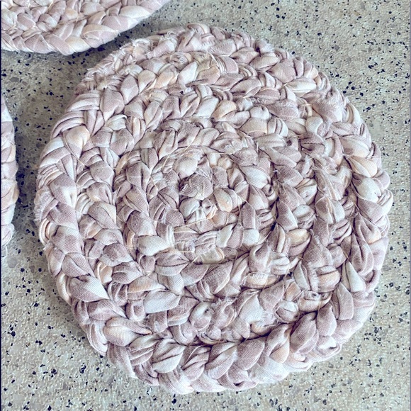Vintage “Primitive” Braided Round Trivets Set of 3 - Picture 8 of 15